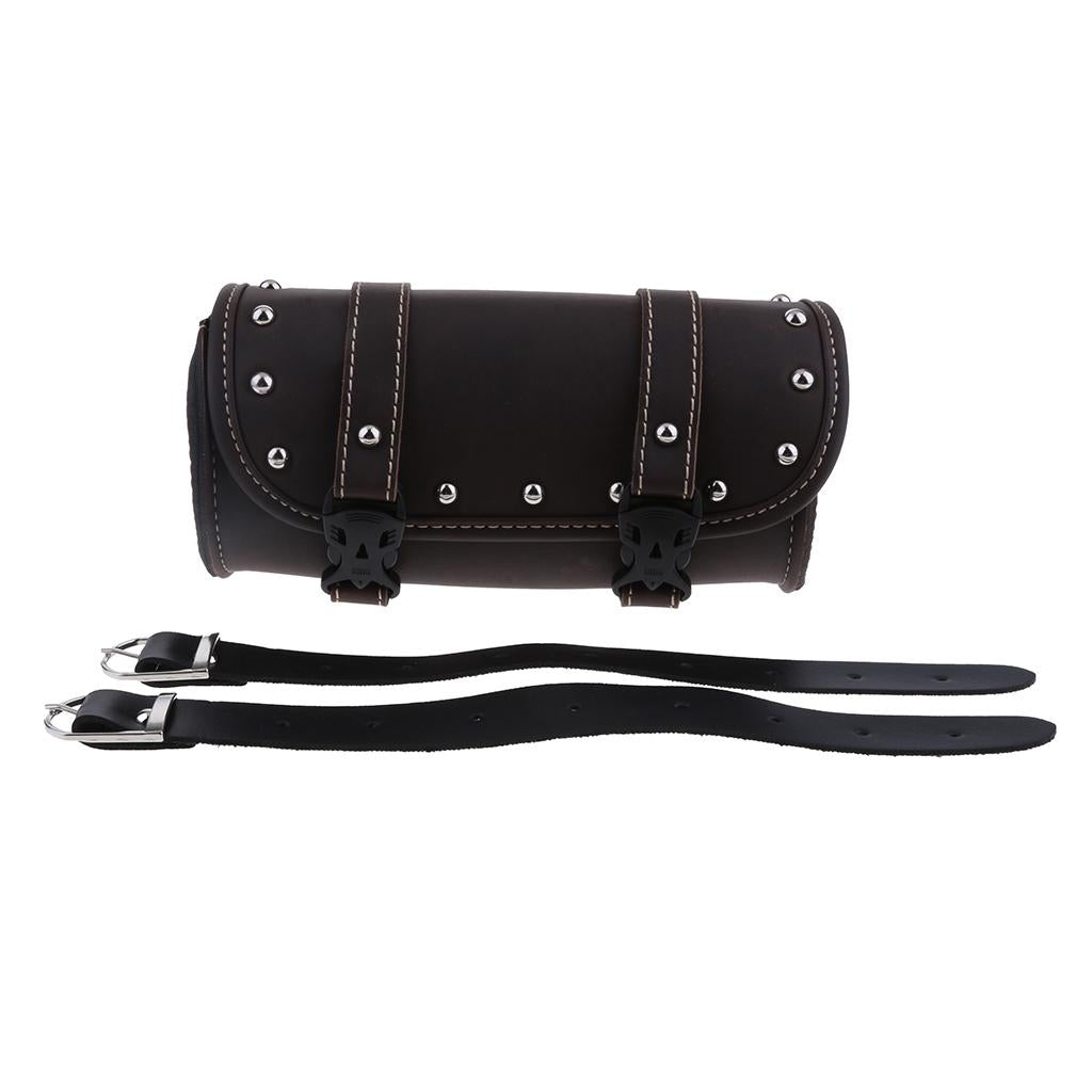 Motorcycle Universal Windshield Tool Kit Riding Bag Storage Bag Dark Brown