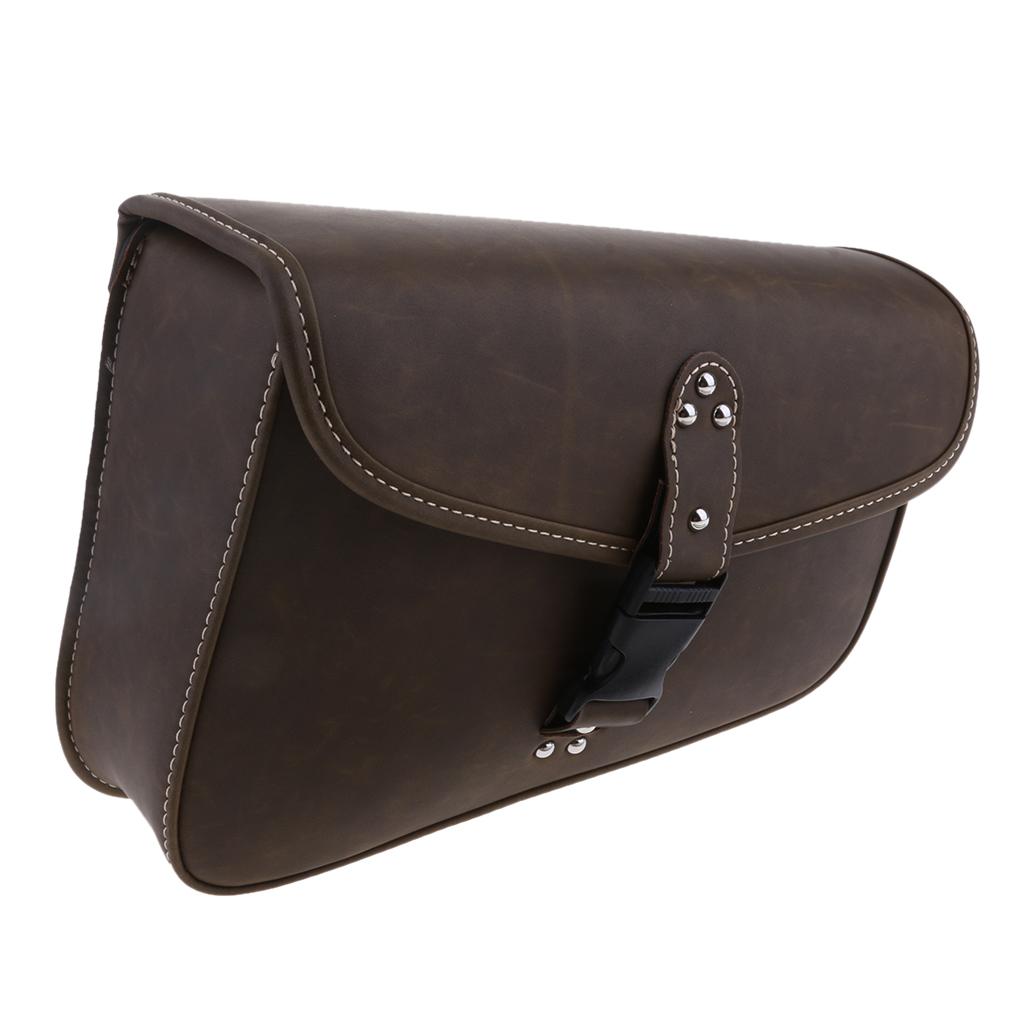 Leather Solo Saddle Luggage Bag for Sportster XL883 XL1200 Right 2