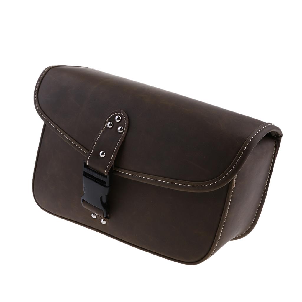 Leather Solo Saddle Luggage Bag for Sportster XL883 XL1200 Right 2