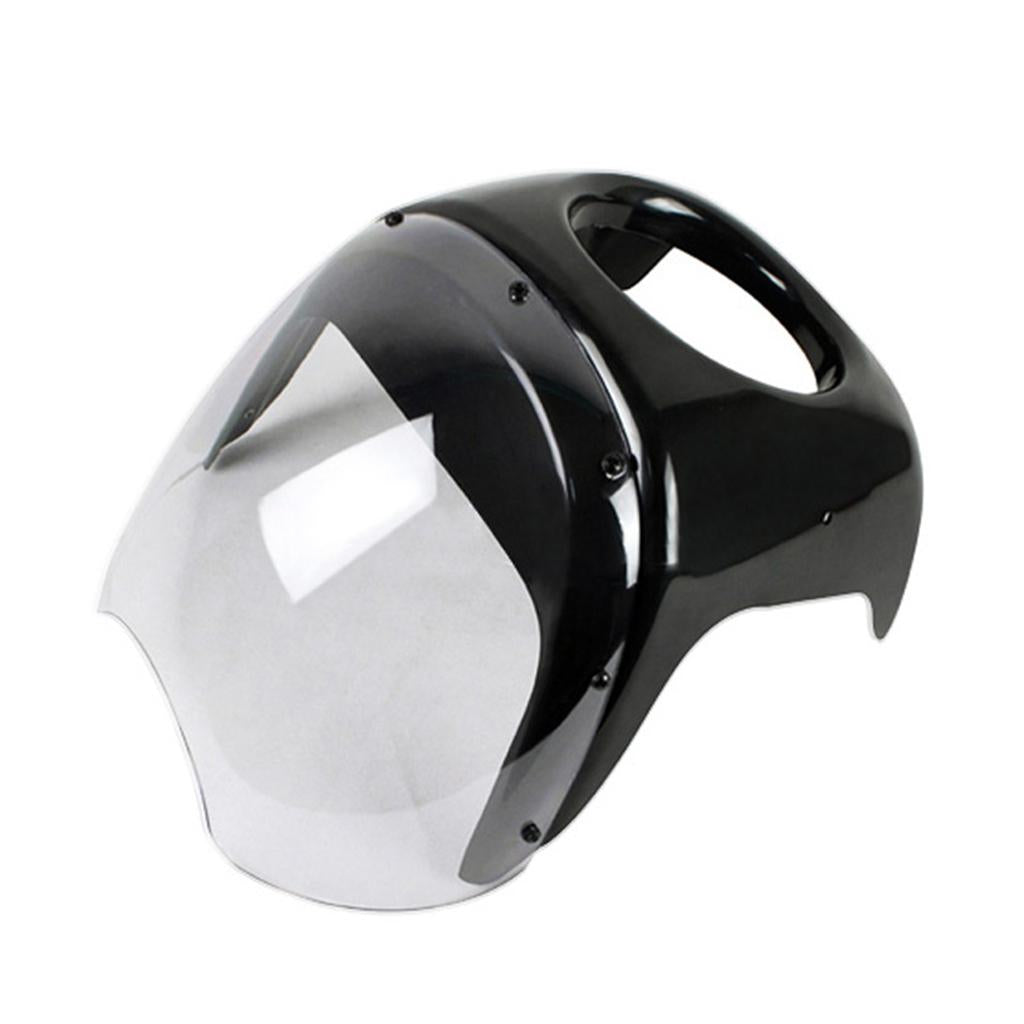 7" Motorcycle Headlight Fairing+Windshield for Harley yamaha Honda Clear