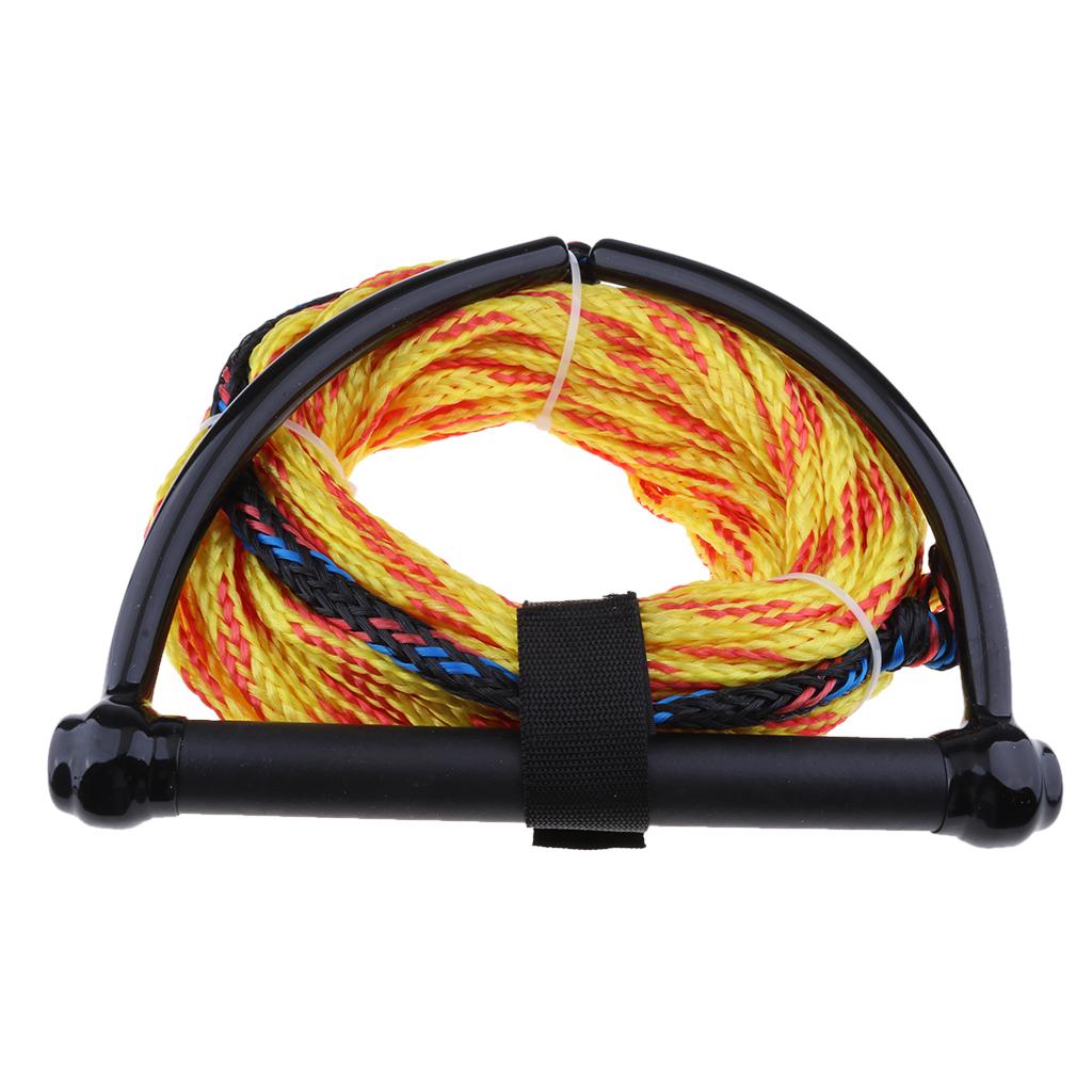 Tow Rope 75ft w/ EVA Floating Handle Water Sports Skiing Wakeboarding Random