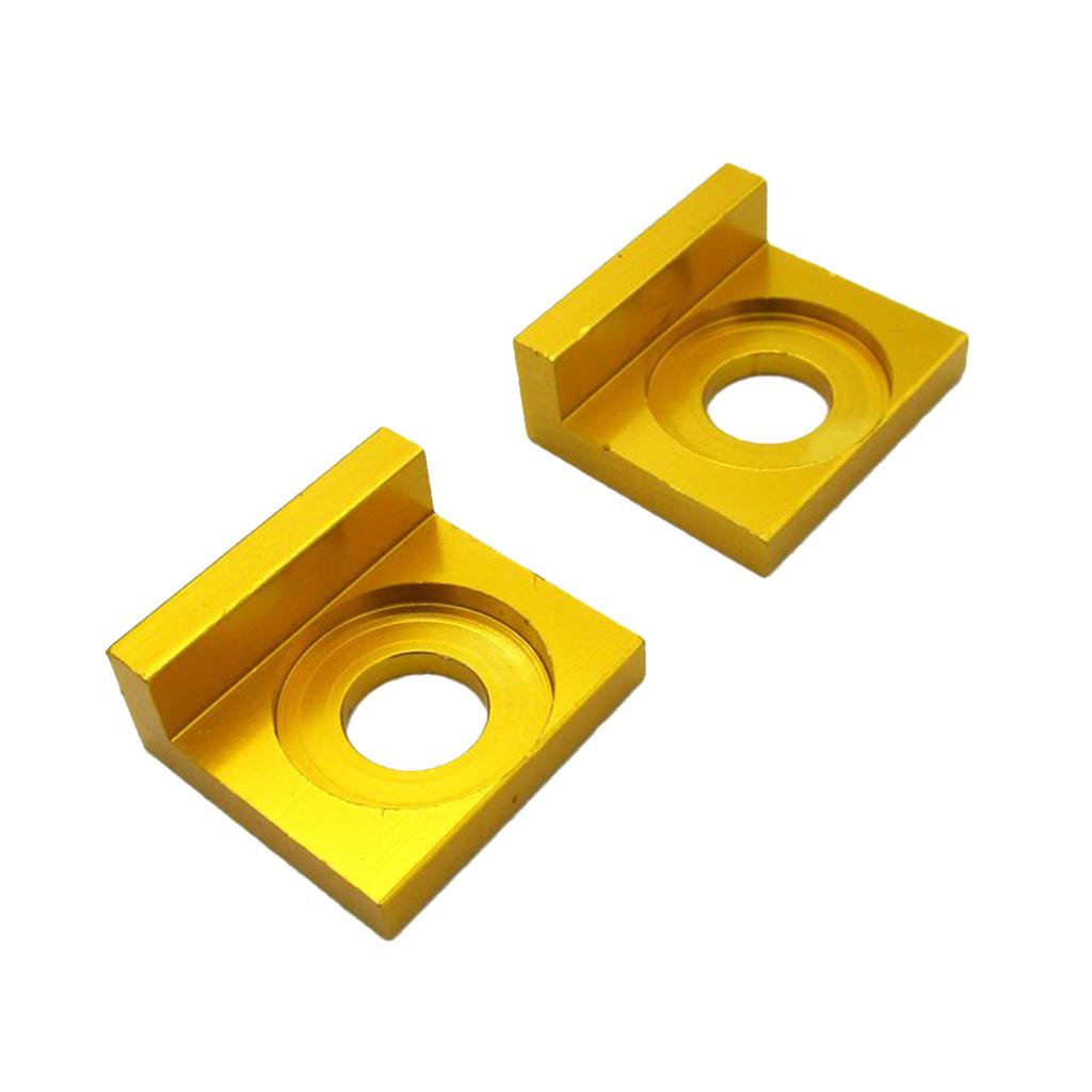 15mm Chain Adjuster Tensioner Block for Dirt Bike Motorcycle Gold & Red