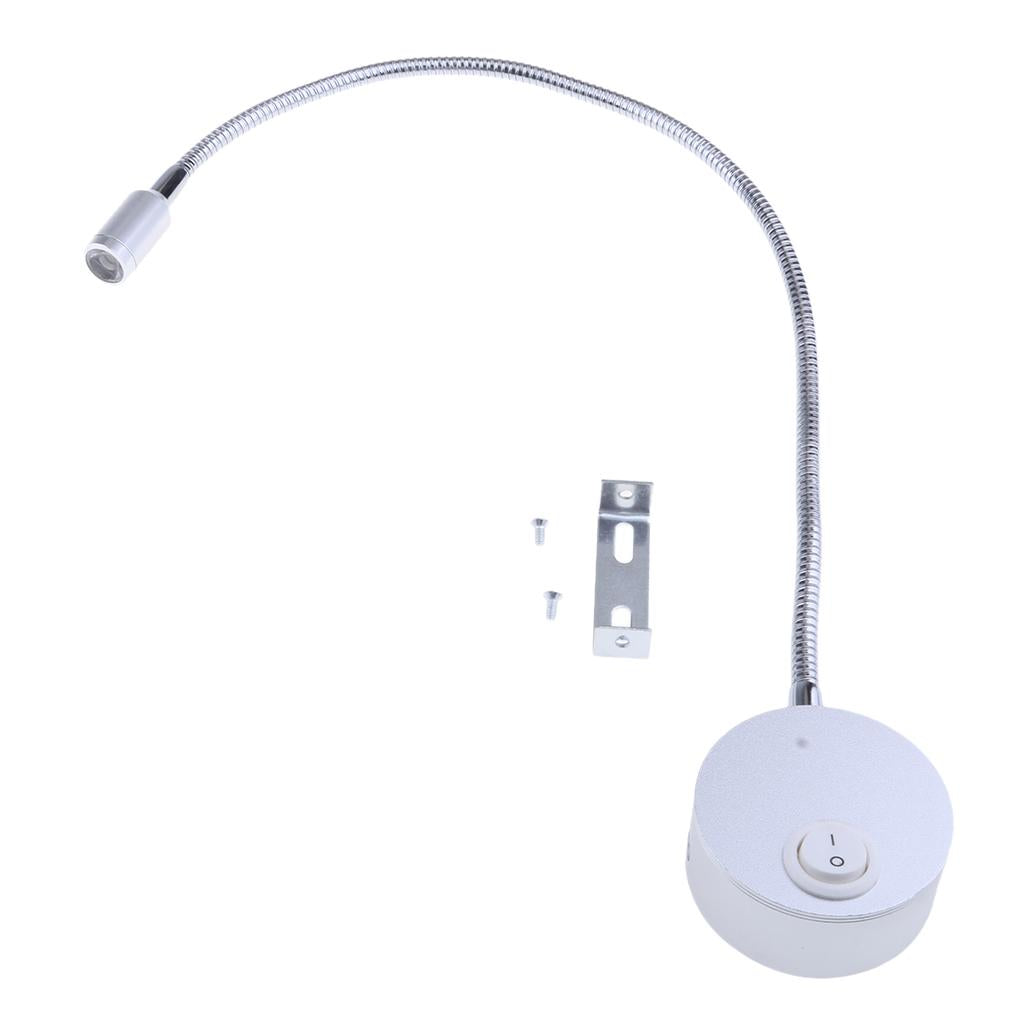 12V 1W LED Spot Reading Light Switch Camper Caravan Boat Motorhome Light