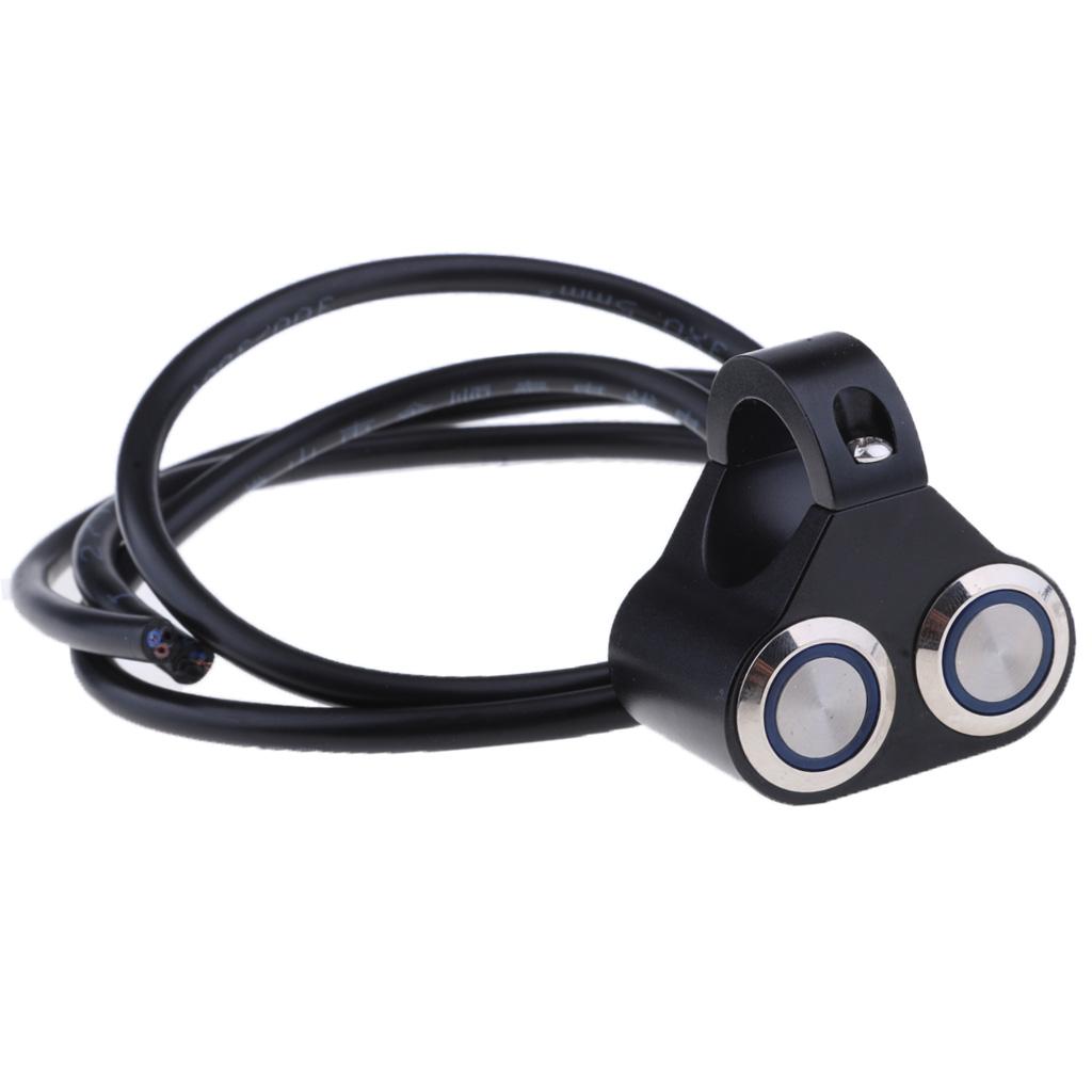 22mm Motorcycle 2 Button Headlight Foglight Handlebar Switch for Indicator
