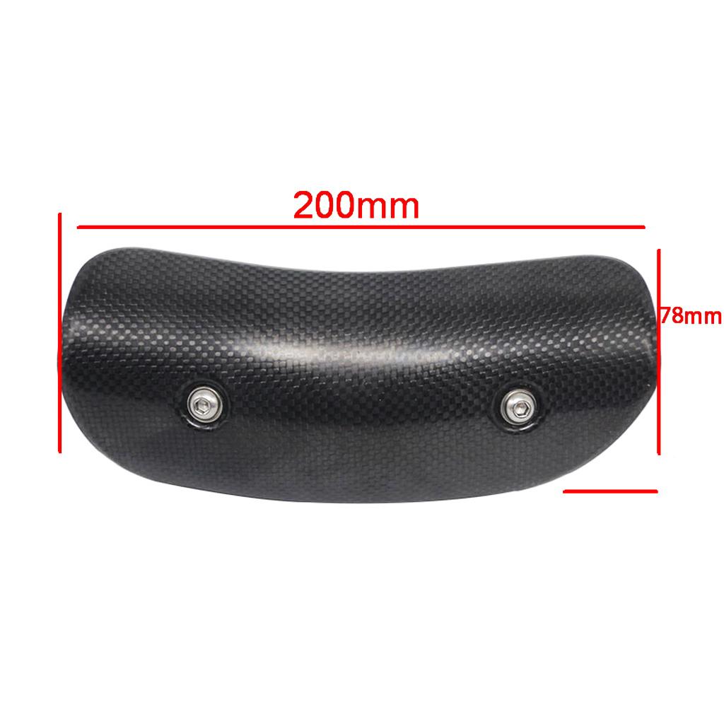 Motorcycle Exhaust Muffler Middle Pipe Protector Heat Shield Cover 200mm