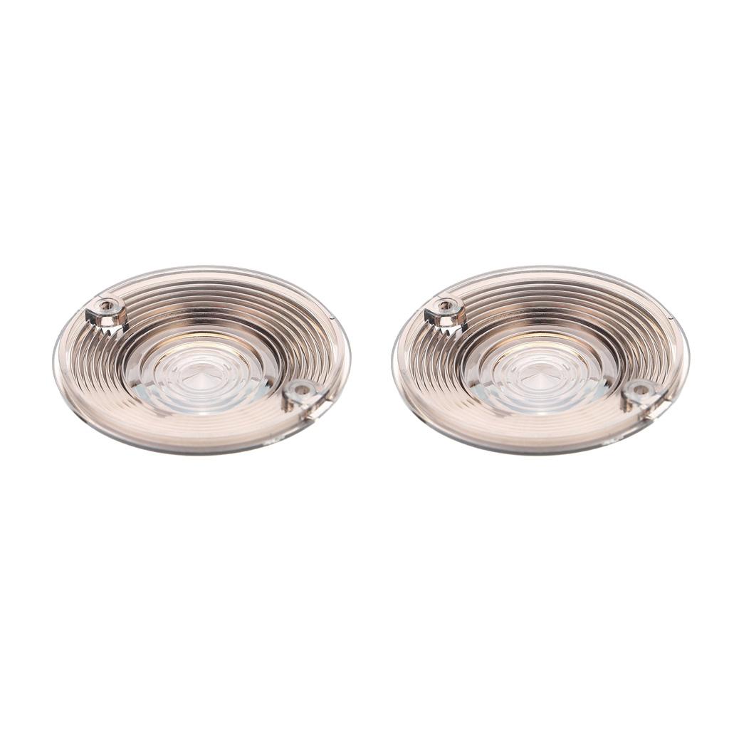2Pcs Turn Signal Light Lens Cover for Harley Road King Electra Glide Smoke