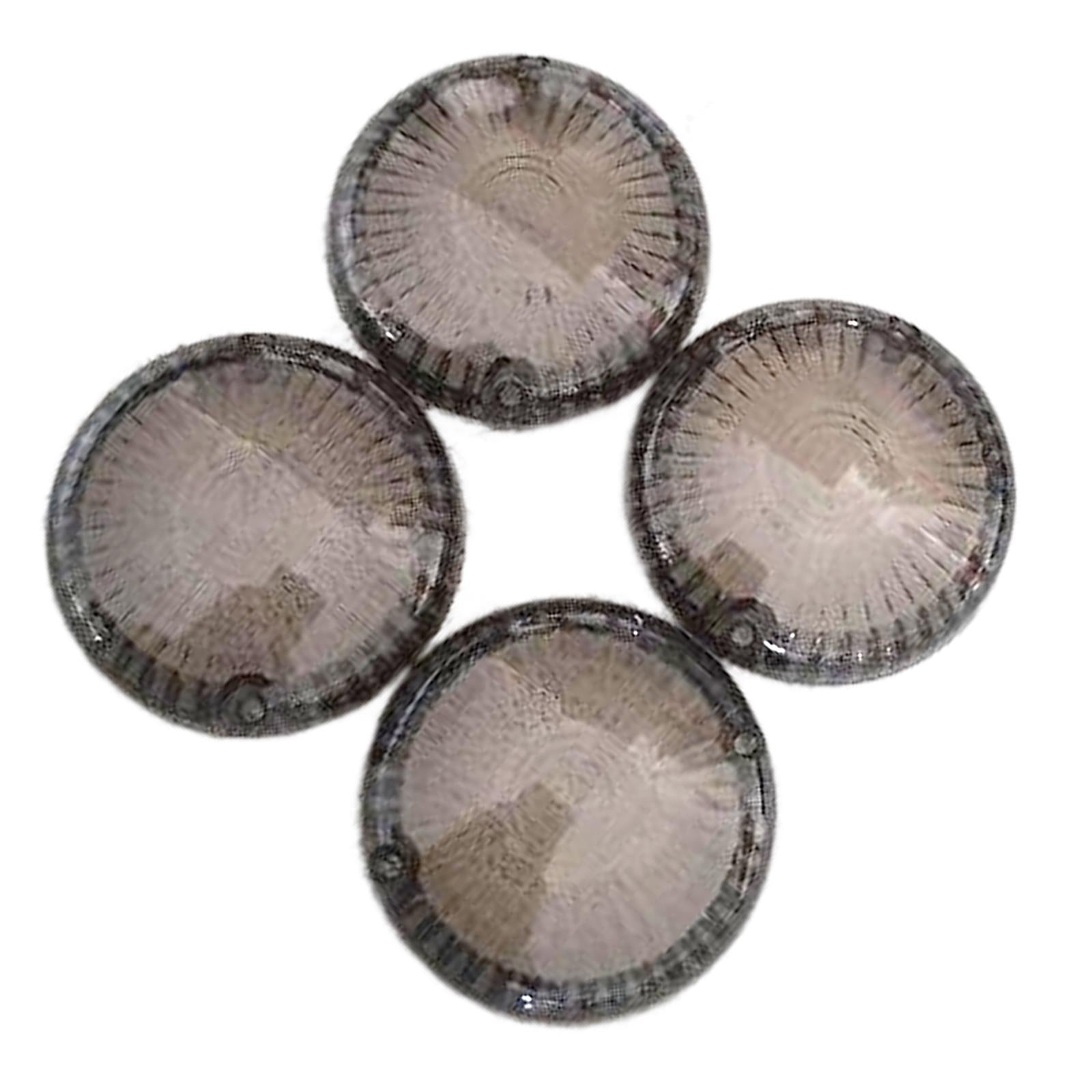 4pcs Front & Rear Turn Signals Blinker Lenses for Yamaha Cruisers Smoke