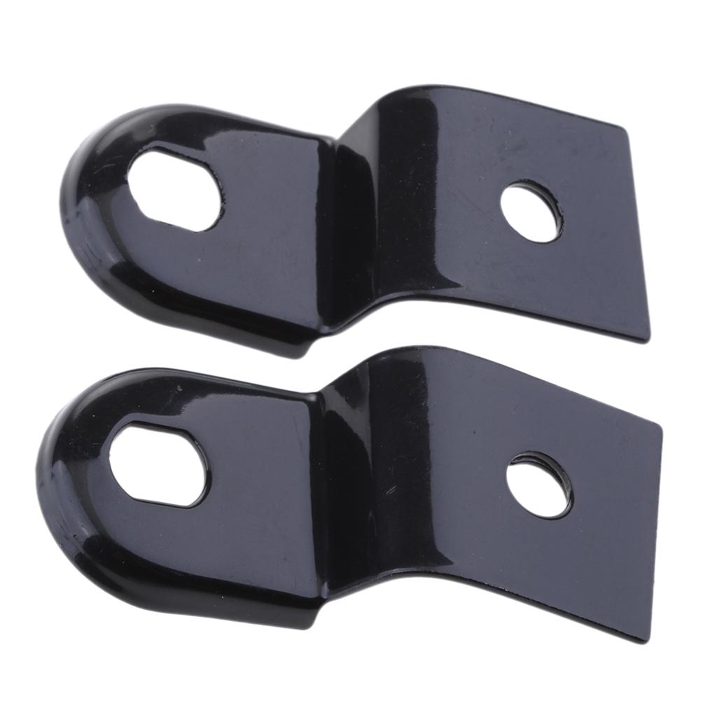 2x Black Universal Motorbike Rear Turn Signal Relocater Holder Shock Bracket