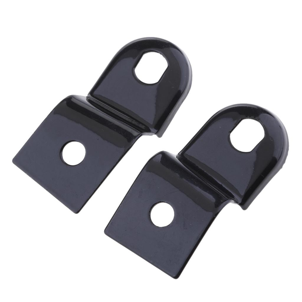 2x Black Universal Motorbike Rear Turn Signal Relocater Holder Shock Bracket