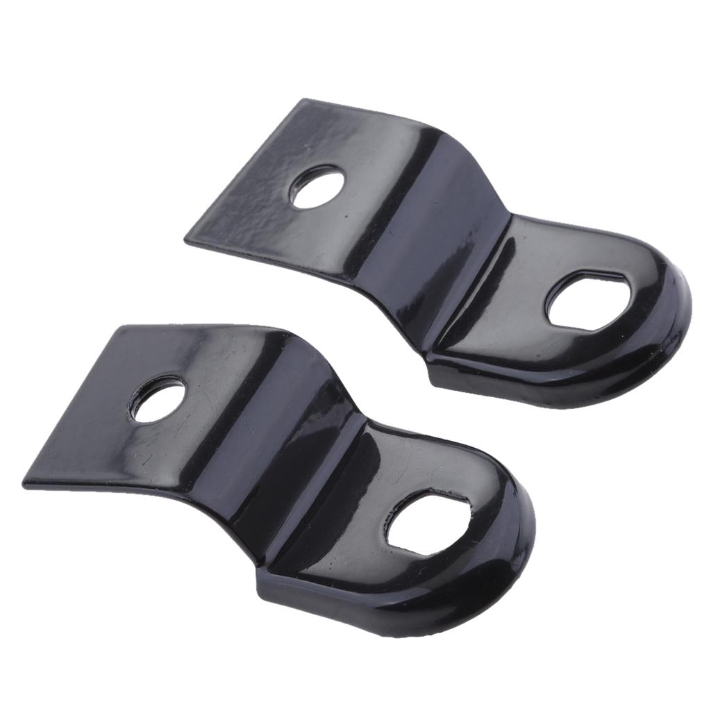 2x Black Universal Motorbike Rear Turn Signal Relocater Holder Shock Bracket