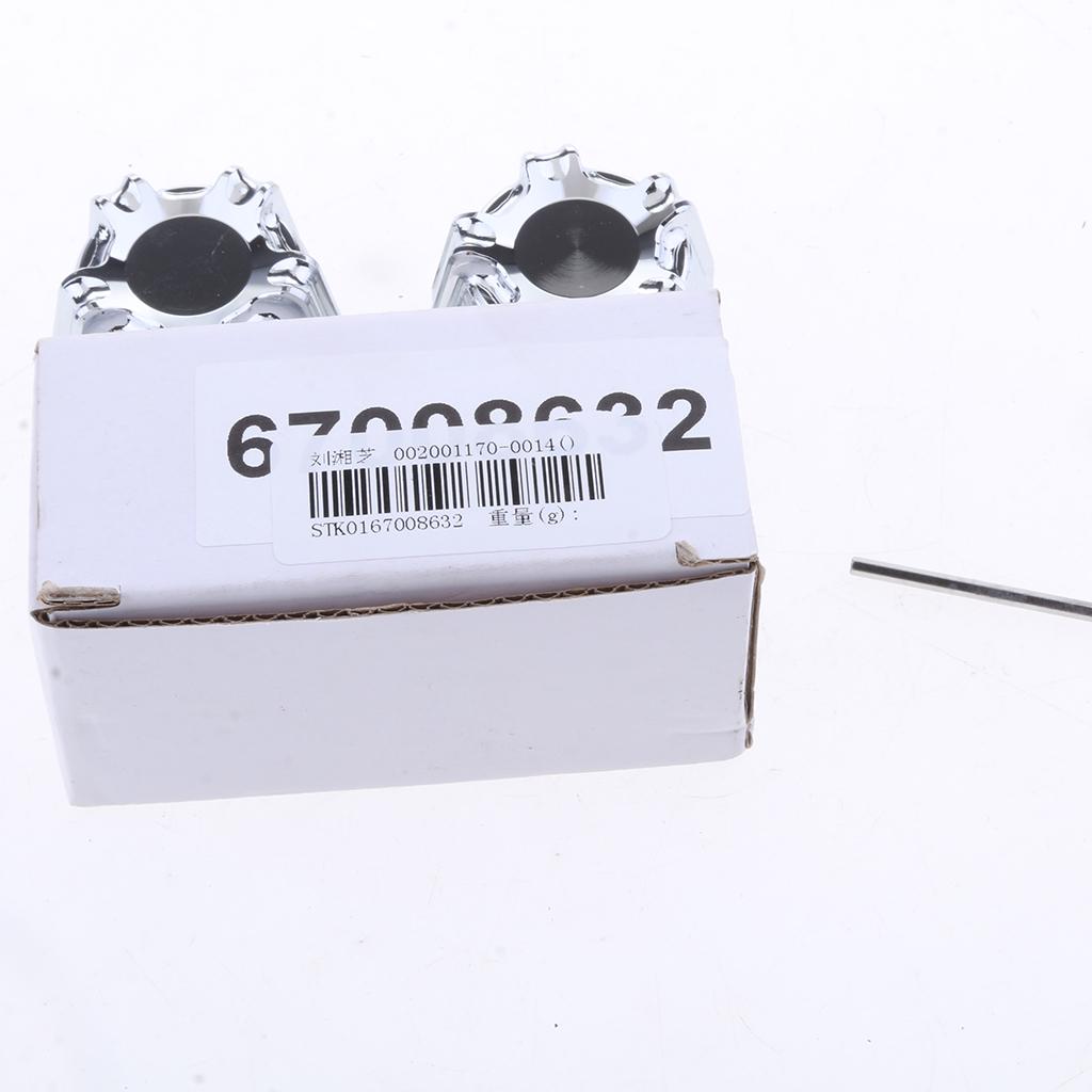 Chrome CNC Front Axle Nut Cover Bolt Kit for Touring FLTR FLHT Silver