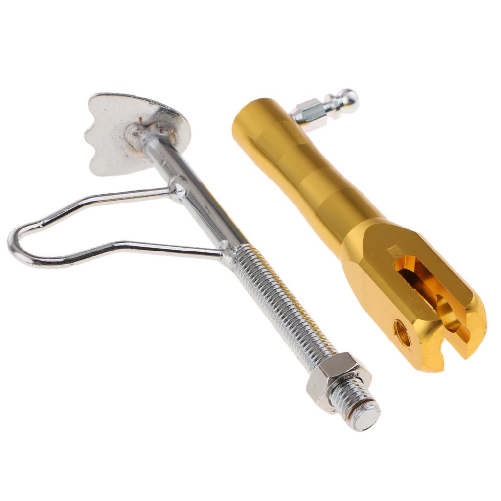 Motorcycle Universal Side Kickstand Parking Racks Scooter Support Foot Yellow