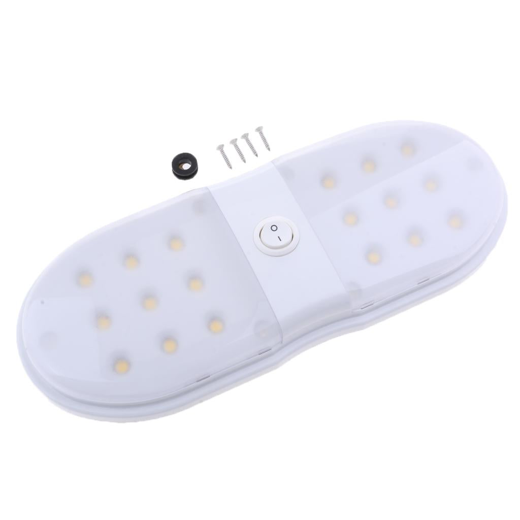 12V LED Ceiling Dome Light Interior Lamp with Swith On/Off for Boat Car RV