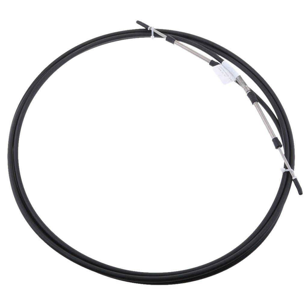 Black Throttle Shift Remote Control Box Cable for Yamaha Outboard 11 FT