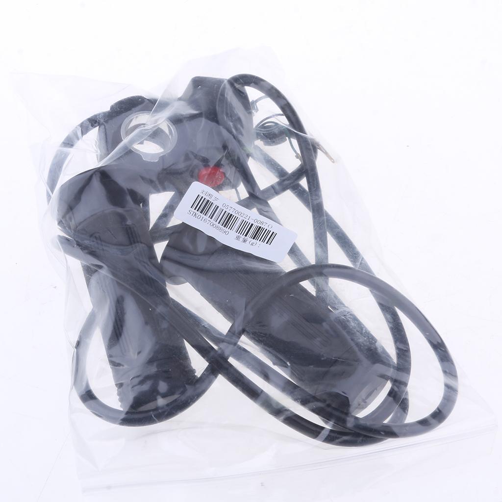 Electric Bike Thumb Throttle Speed Control Grips W/ LED Battery Indicator