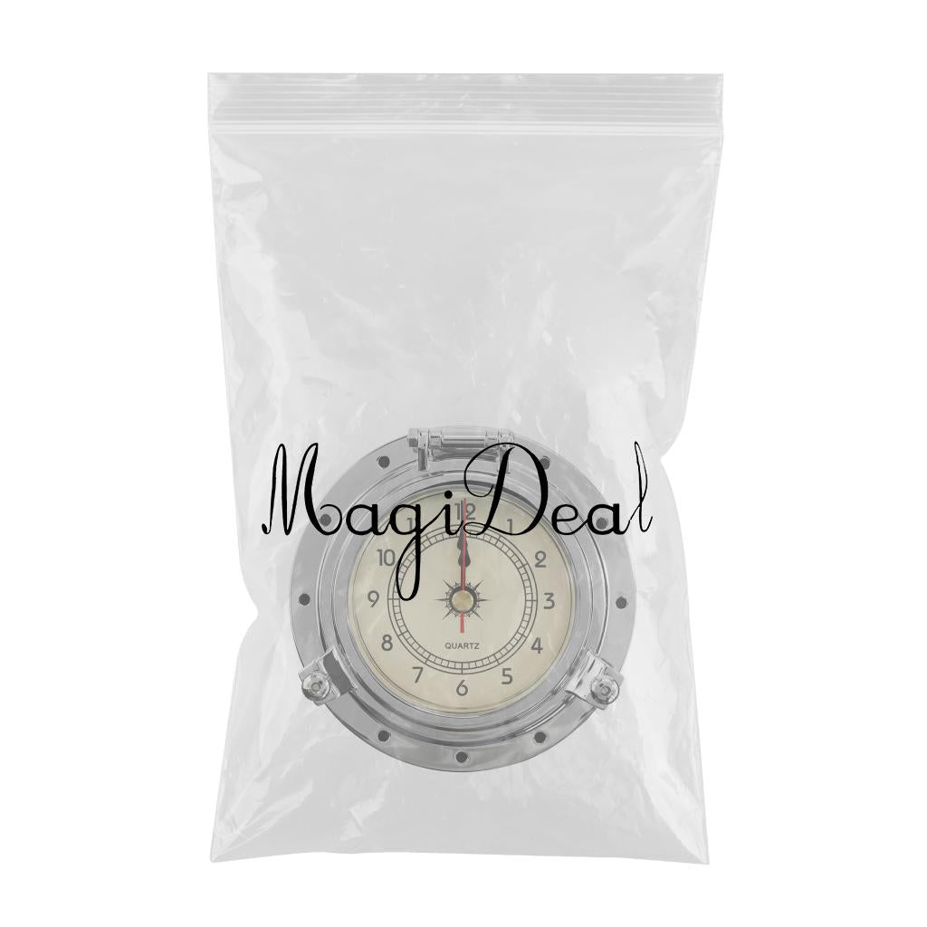 Vintage Rome Quartz Clock for Navigation Marine RV Yacht Boat SUV Silver