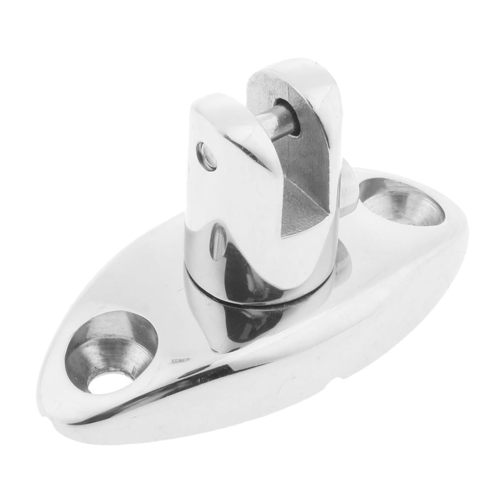 2pcs Marine Grade 316 Stainless Steel Boat Bimini Top Swivel Deck Hinge