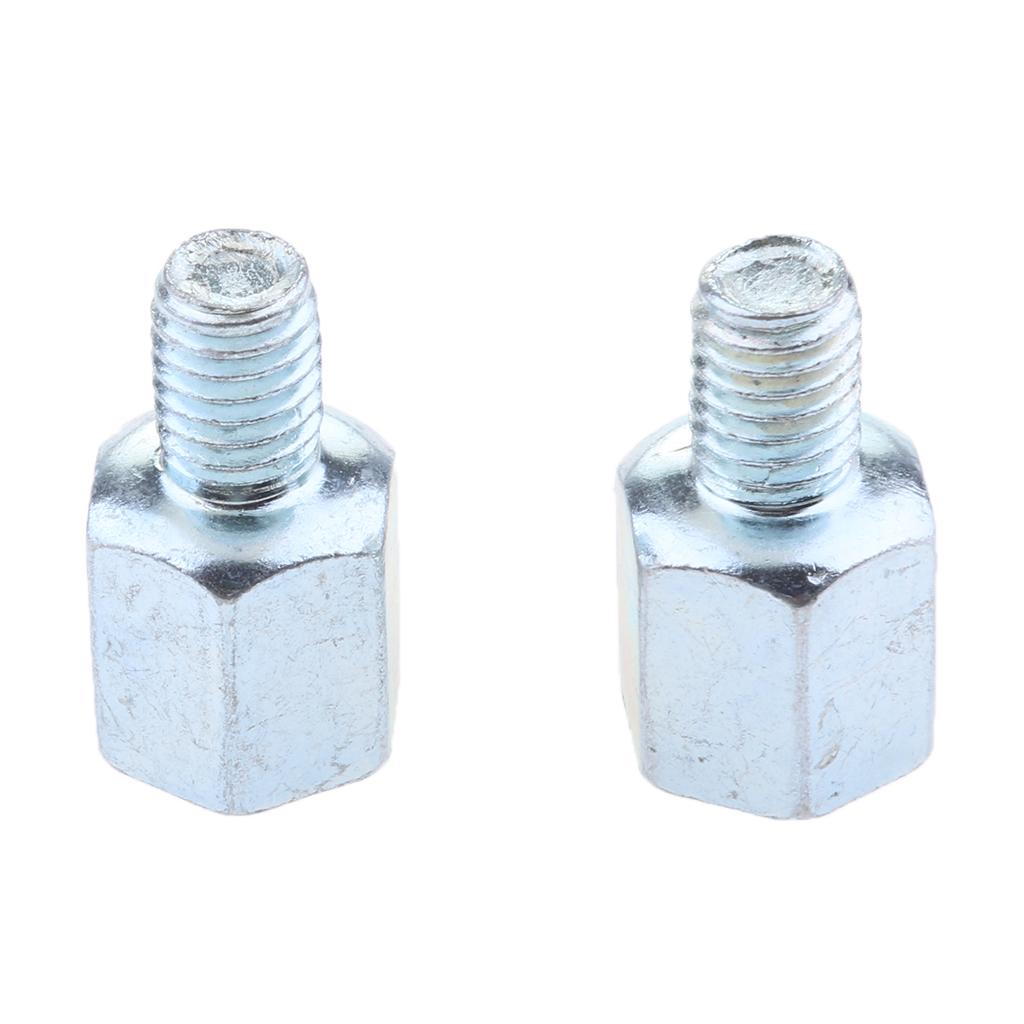3xMotorcycle Rearview Mirror 8mm Postive to 8mm Postive Thread Adapter Screw
