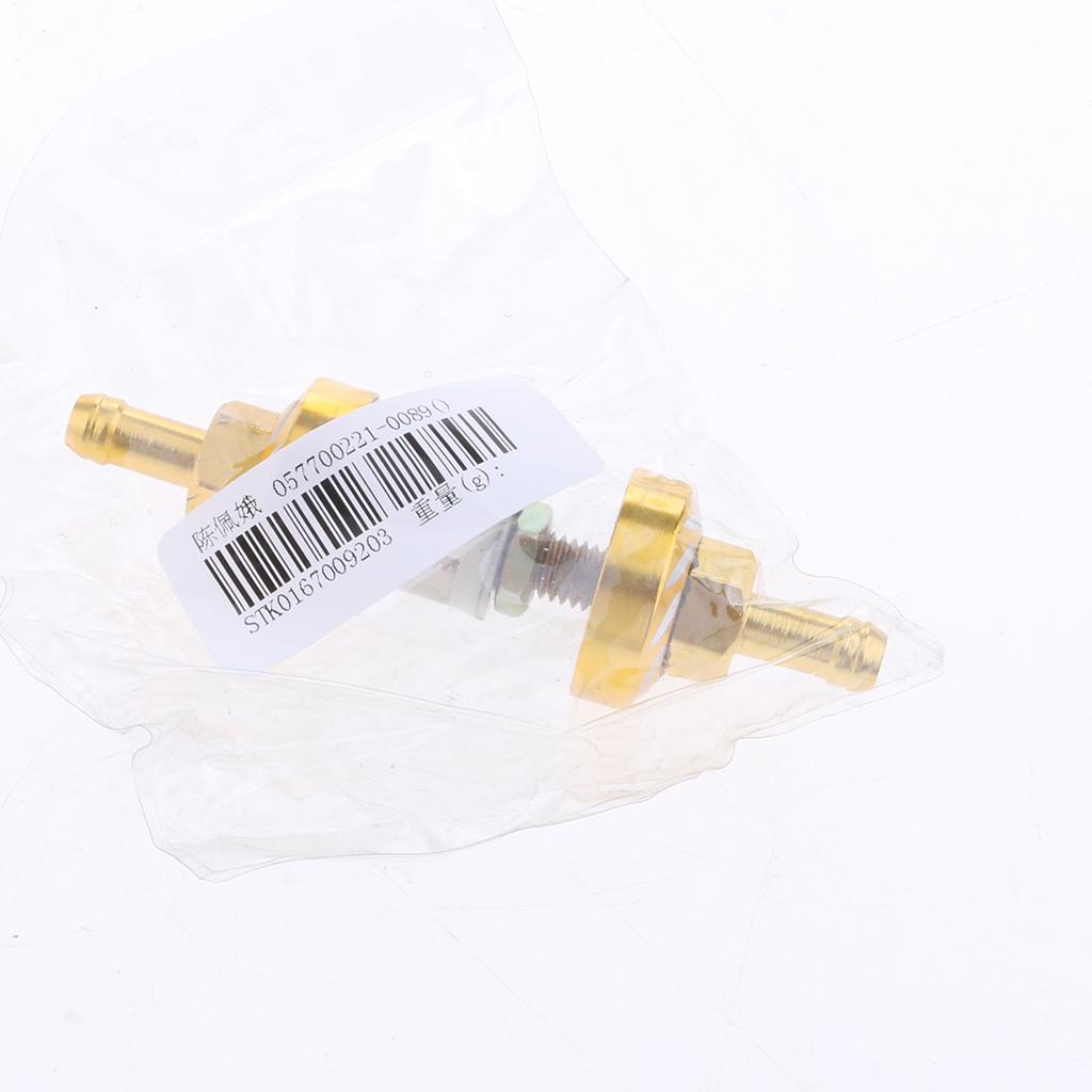 CNC Universal Scooter Dirt Pit Bike Go Kart 8mm 5/16" Gas Fuel Filter Gold