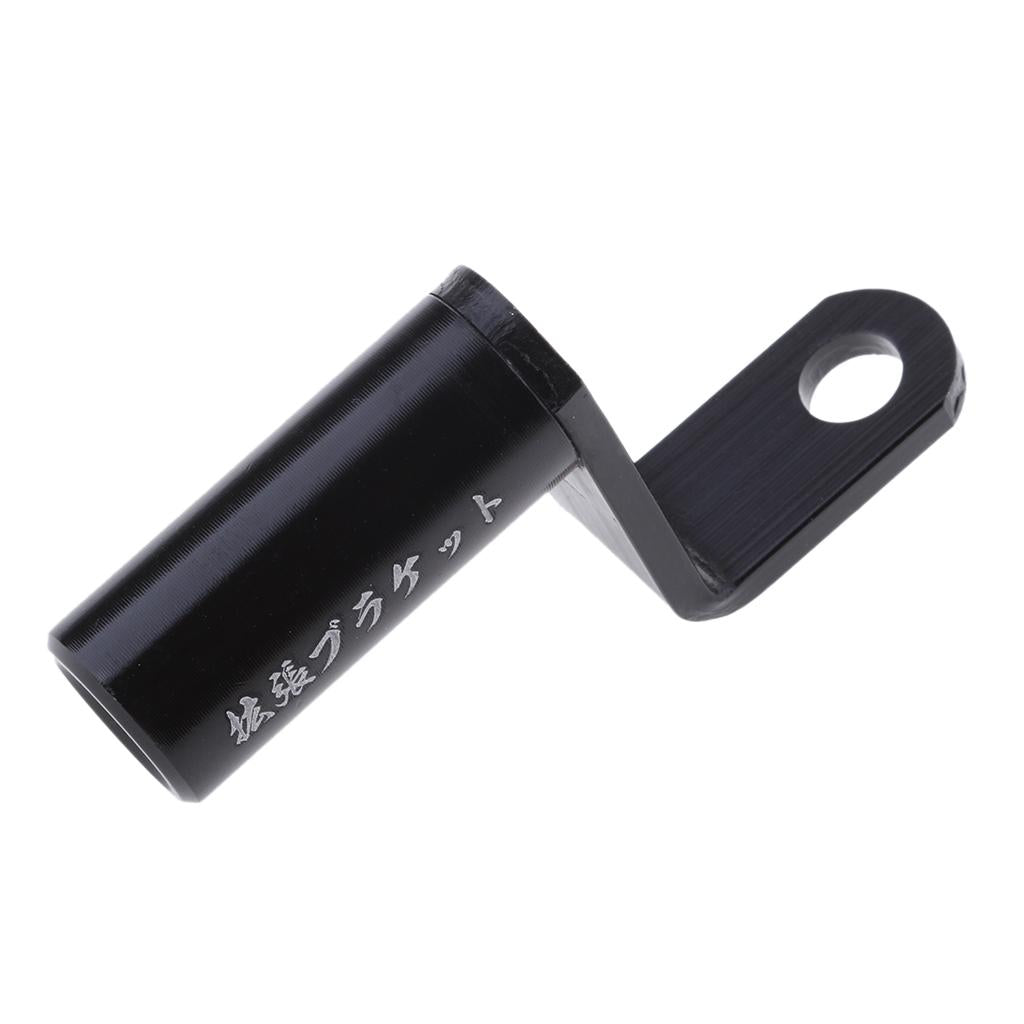 2 x Motorbike Rearview Mirror Expansion Bracket Phone GPS Light Holder Black