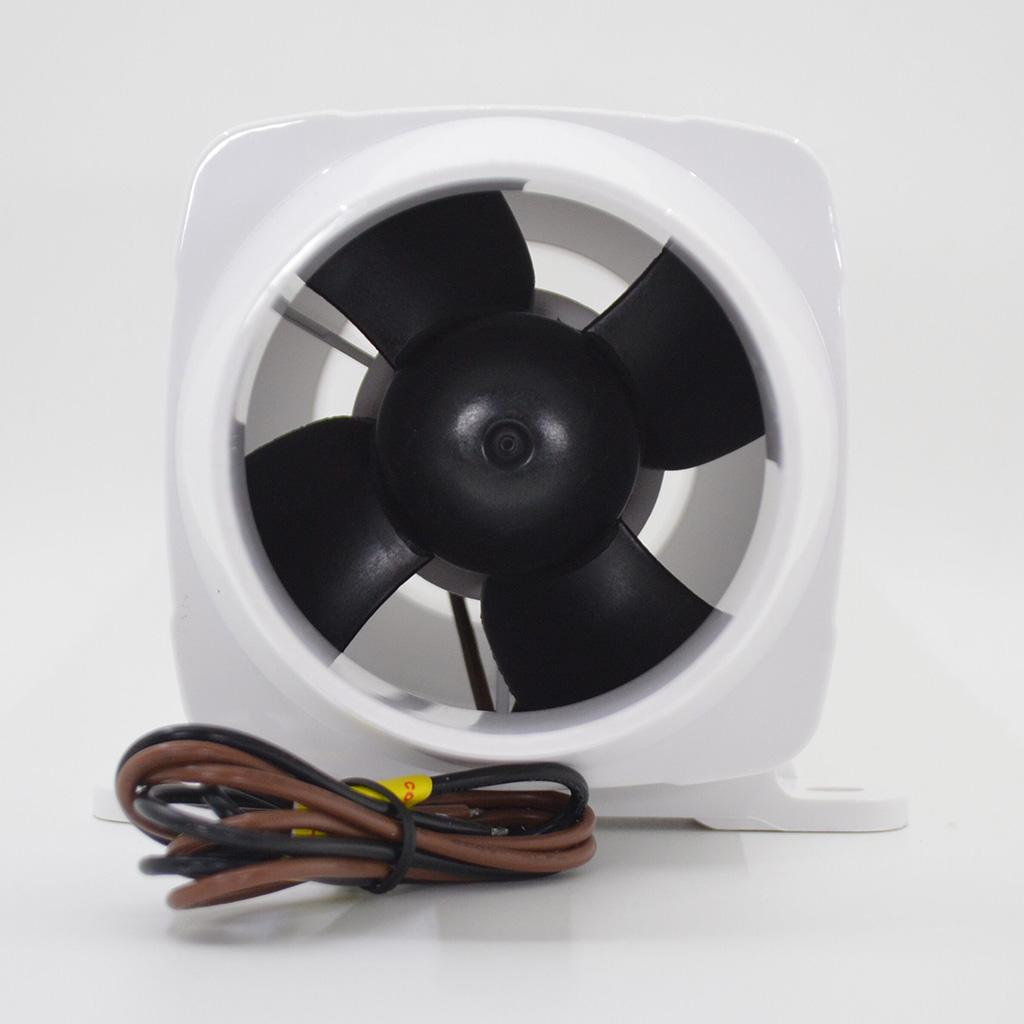 3 Hose Inline Marine Bilge Air Blower 24V 130 CFM Quiet Boat RV White"