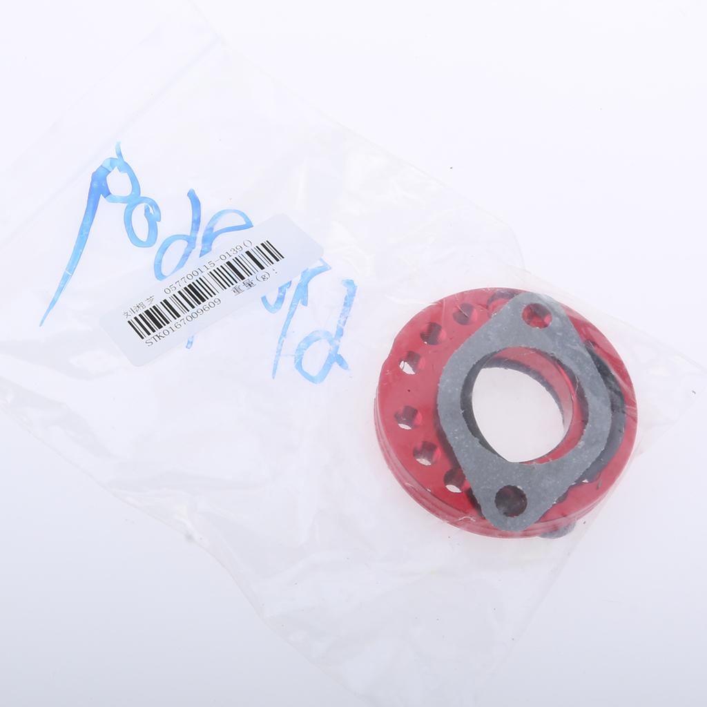 26mm Carburetor Manifold Intake Spinner Plate Adaptor For ATV Quad Dirt Bike Red