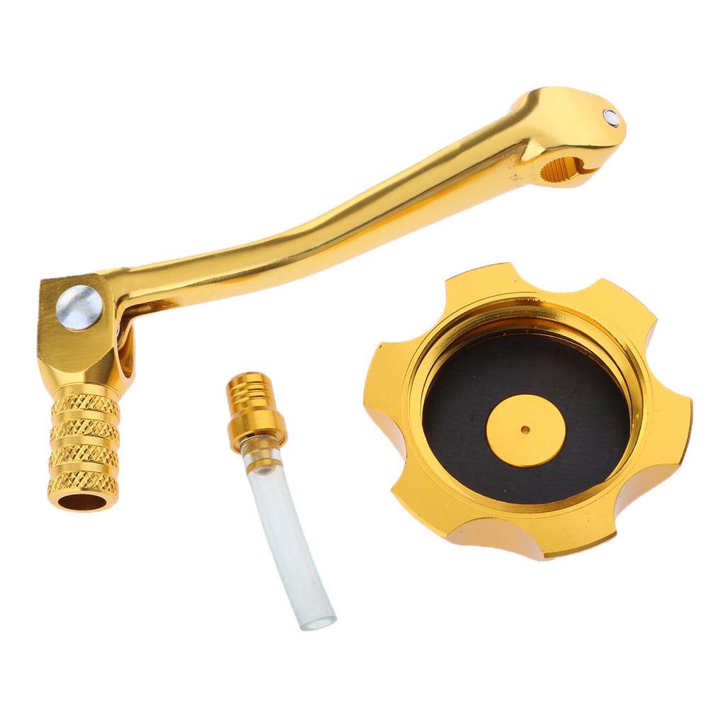 Fuel Tank Cap Cover Gear Shifter Shift Lever For SSR CRF50 Thumpstar Gold