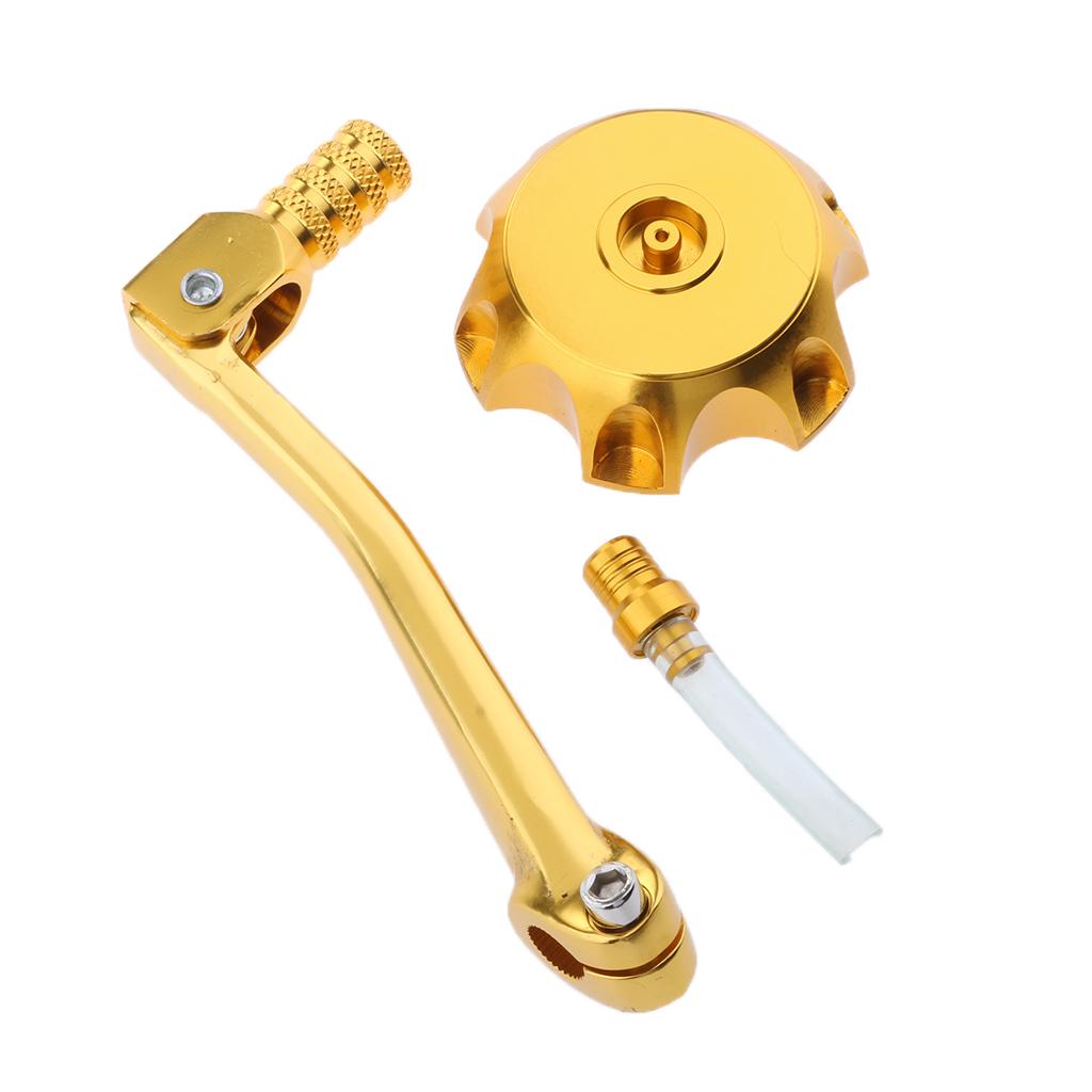 Fuel Tank Cap Cover Gear Shifter Shift Lever For SSR CRF50 Thumpstar Gold