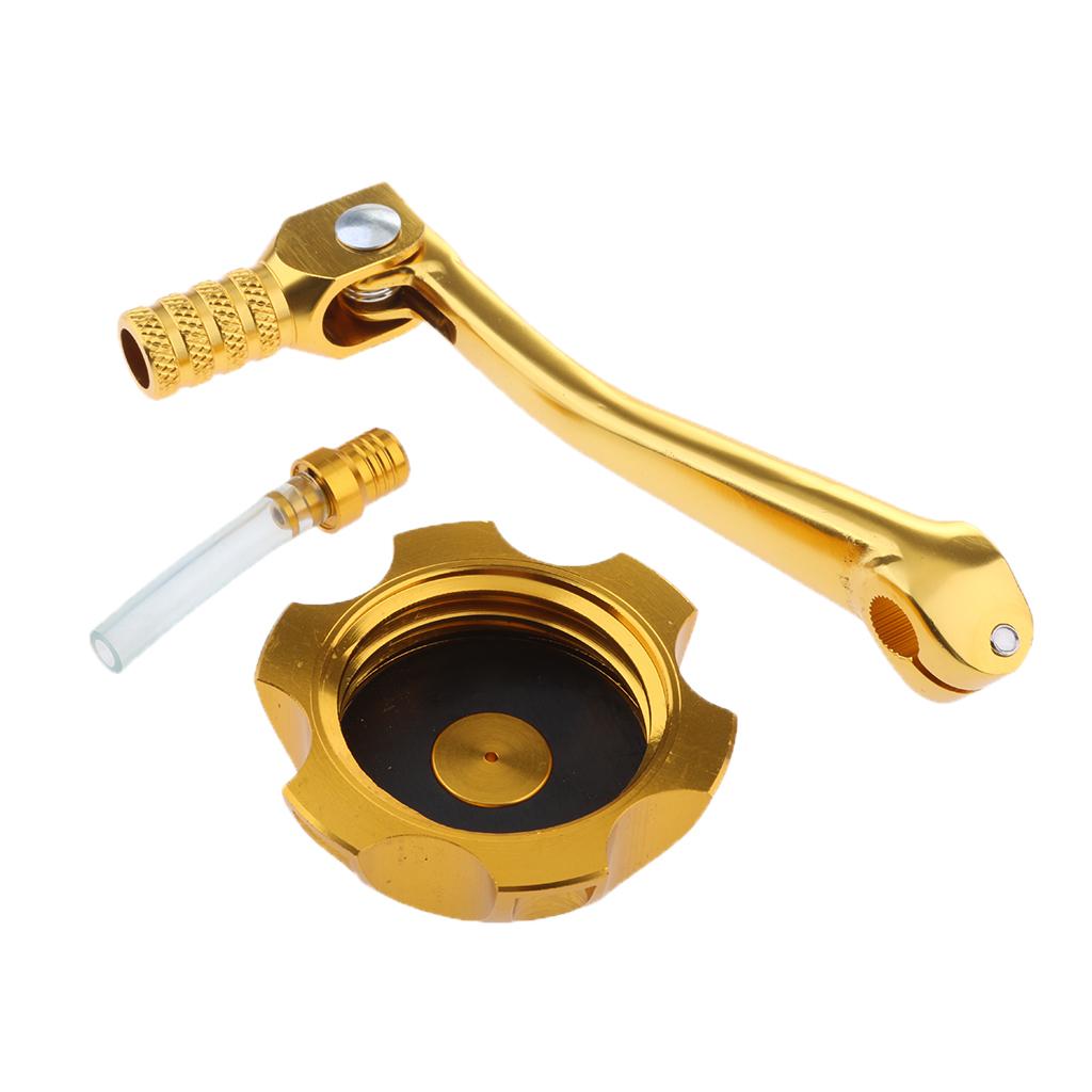 Fuel Tank Cap Cover Gear Shifter Shift Lever For SSR CRF50 Thumpstar Gold