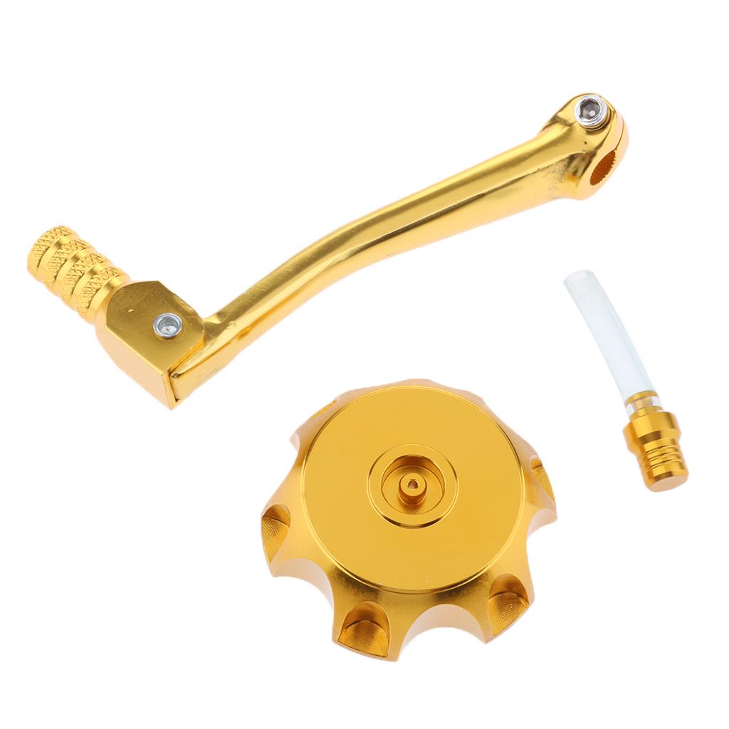 Fuel Tank Cap Cover Gear Shifter Shift Lever For SSR CRF50 Thumpstar Gold