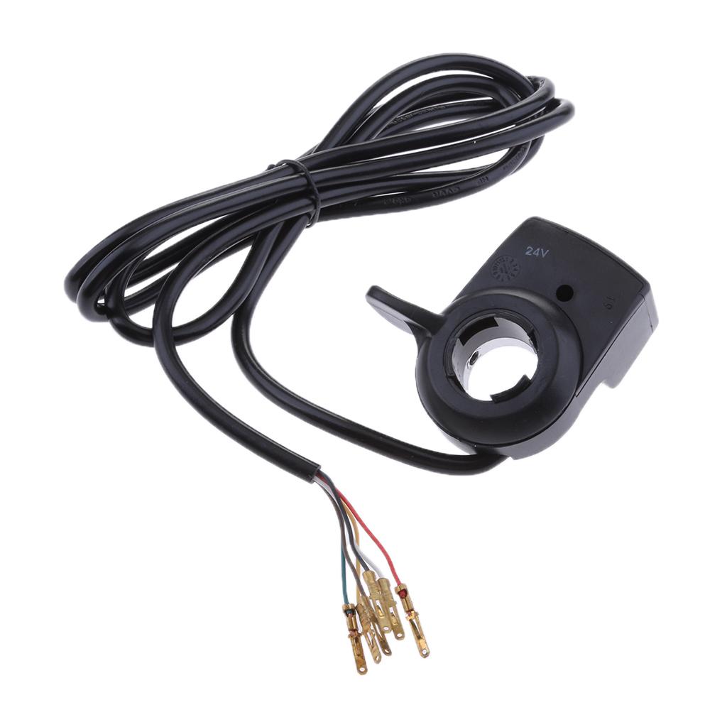 E-Bike Electric Bicycle Throttle 3 LED Indicator Display Button Switch 24V