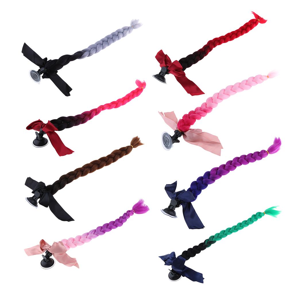 23.6 Gradient Ramp Helmet Braids / Ponytail Motorcycle Bike Helmet Hair 1"