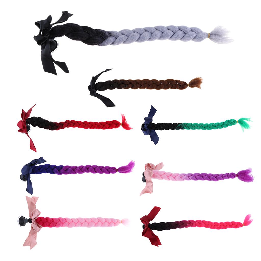 23.6 Gradient Ramp Helmet Braids / Ponytail Motorcycle Bike Helmet Hair 1"