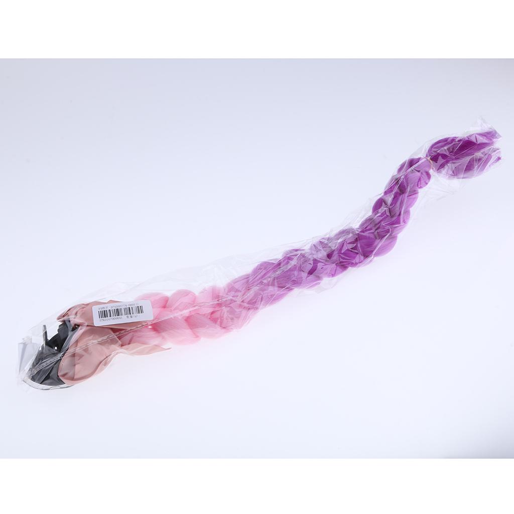 23.6 Gradient Ramp Helmet Braids / Ponytail Motorcycle Bike Helmet Hair 7"