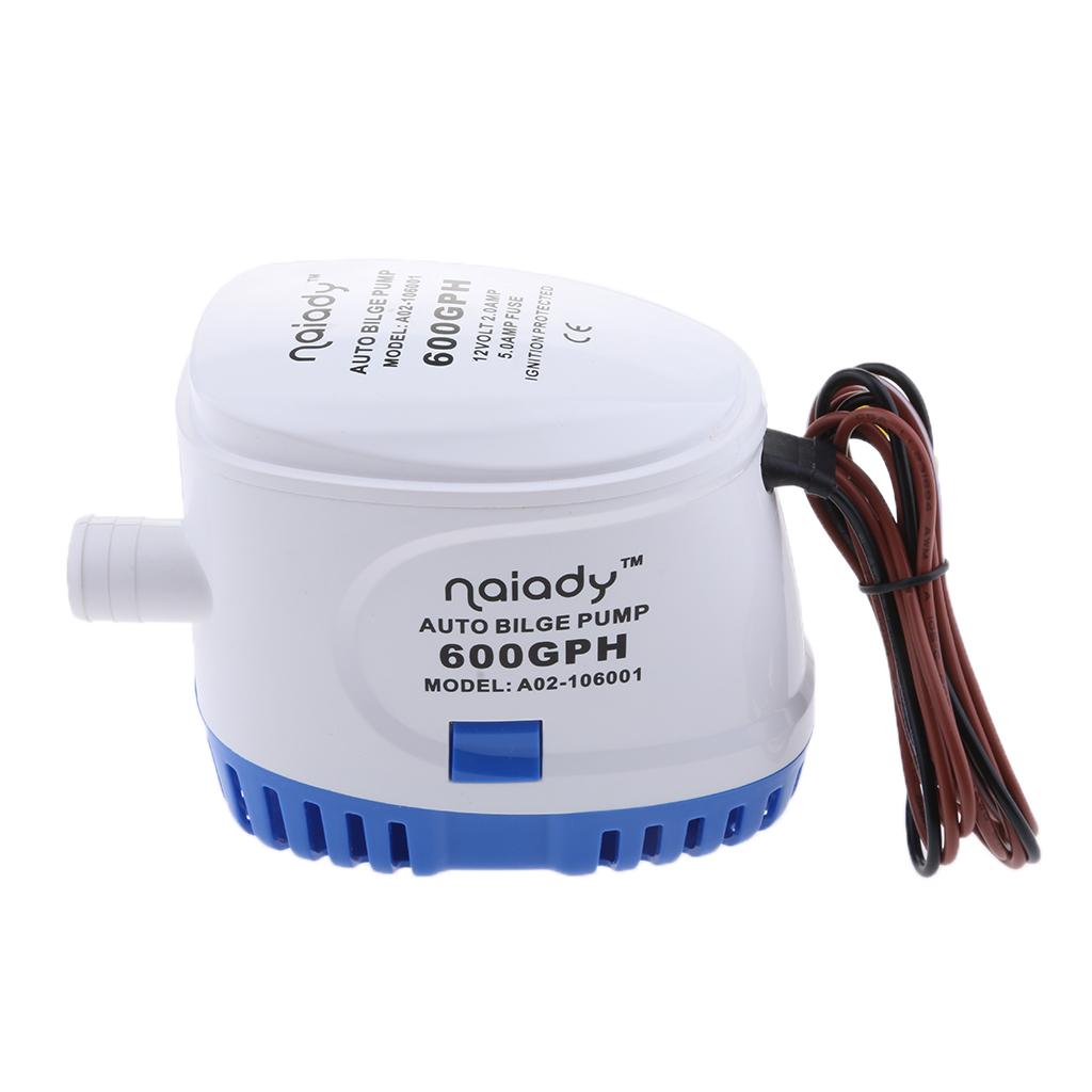 12V 600GPH Automatic Submersible Yacht Bilge Water Pump Auto w/ Float Switch