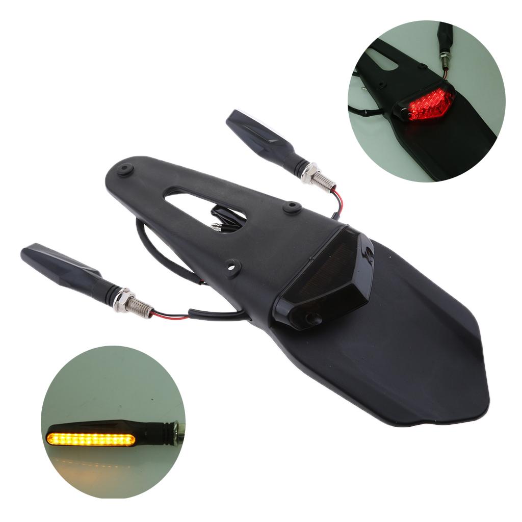 Motorcycle Rear Fender LED Brake Tail Light For Enduro Trial Bike XR400