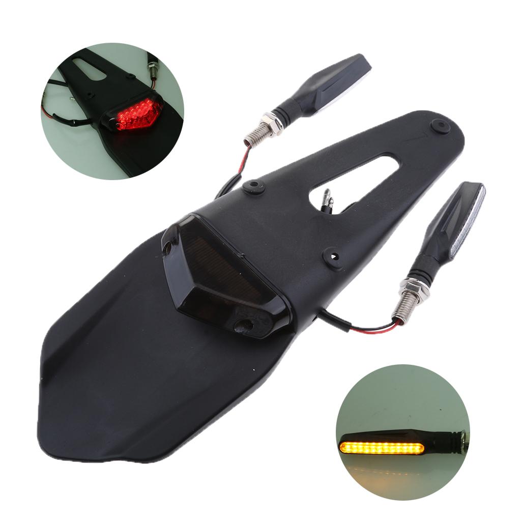 Motorcycle Rear Fender LED Brake Tail Light For Enduro Trial Bike XR400