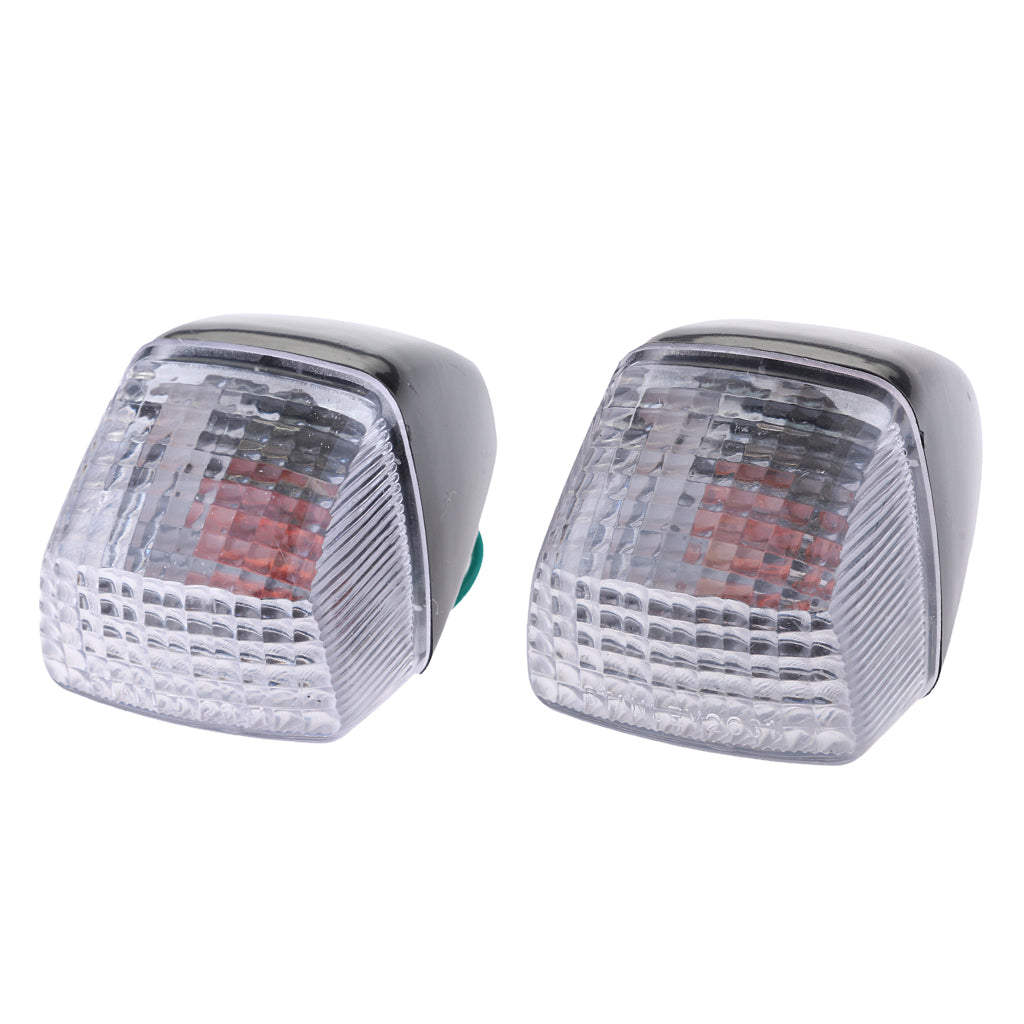 2pcs Motorcycle LED Turn Signals Indicator Amber Lamps for Honda Clear