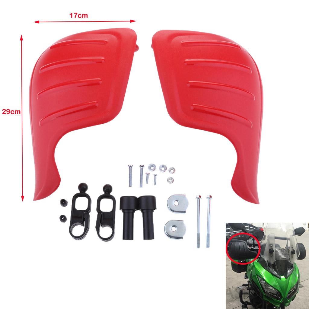 Universal 7/8" 22mm Motorcycle Handlebar Hand Brush Guards Handguards Black