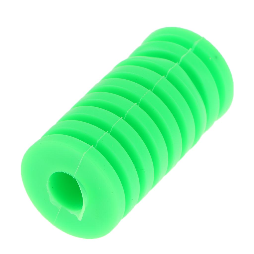 5xMotorcycle Gear Shift Shifter Lever Rod & Footrest Pedal Rubber Cover Green