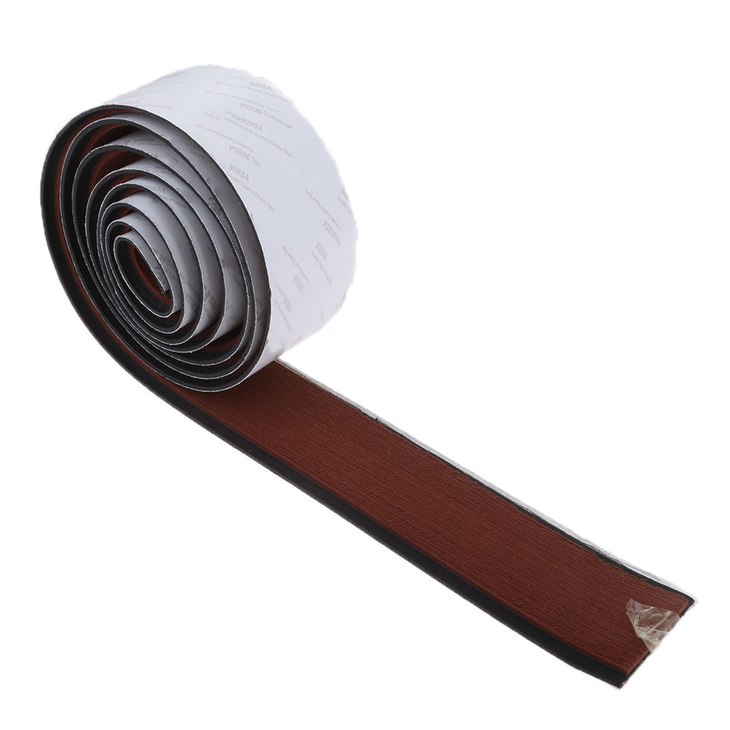 EVA Faux Teak Decking Sheet Marine Yacht Boat Tape Dark Brown Black Stripe