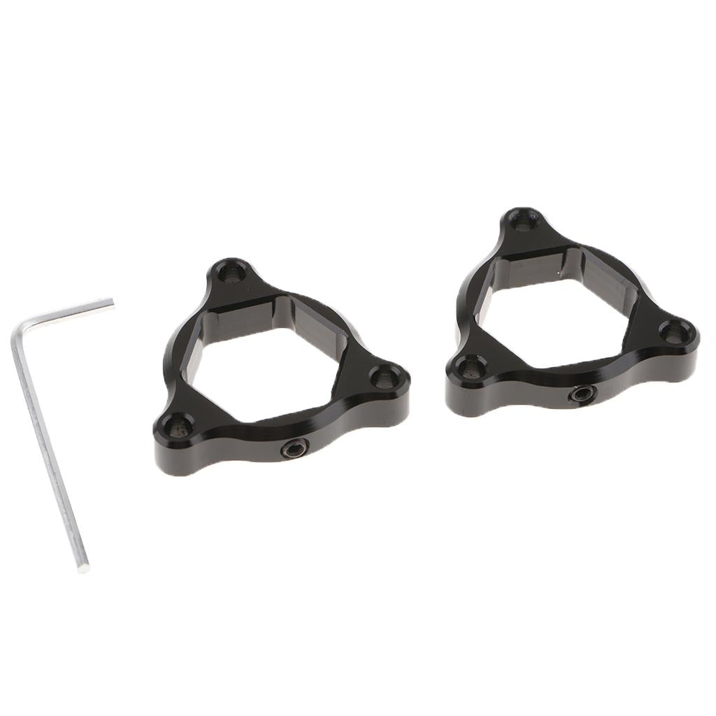 CNC Aluminum Motorcycle Front Suspension Fork Preload Adjusters 22mm Black