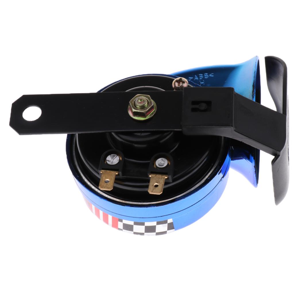 Universal Motorcycle Car Truck 12V 110db Loud Snail Horn Waterproof Blue