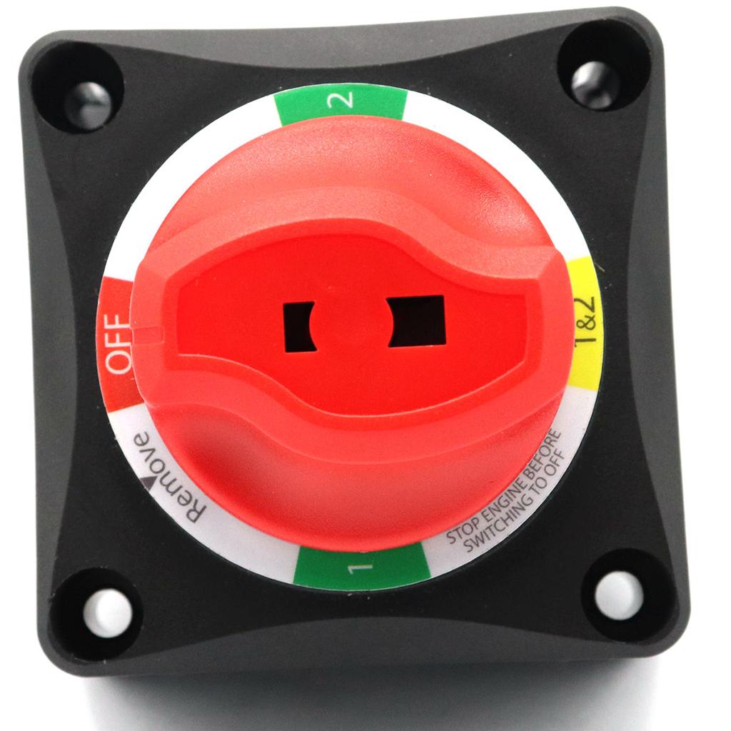 On/Off Battery Kill Switch Boat RV Boat Marine 200 Amp 4 Position w/ Afd