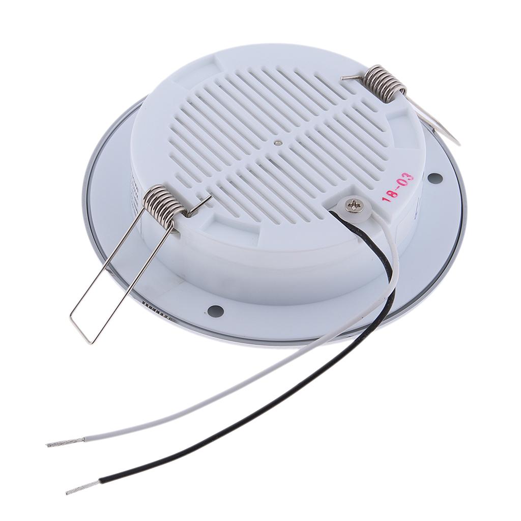 Chrome RV Boat Recessed Ceiling Light LED Panel Light DC 24V 4.5W Cool White