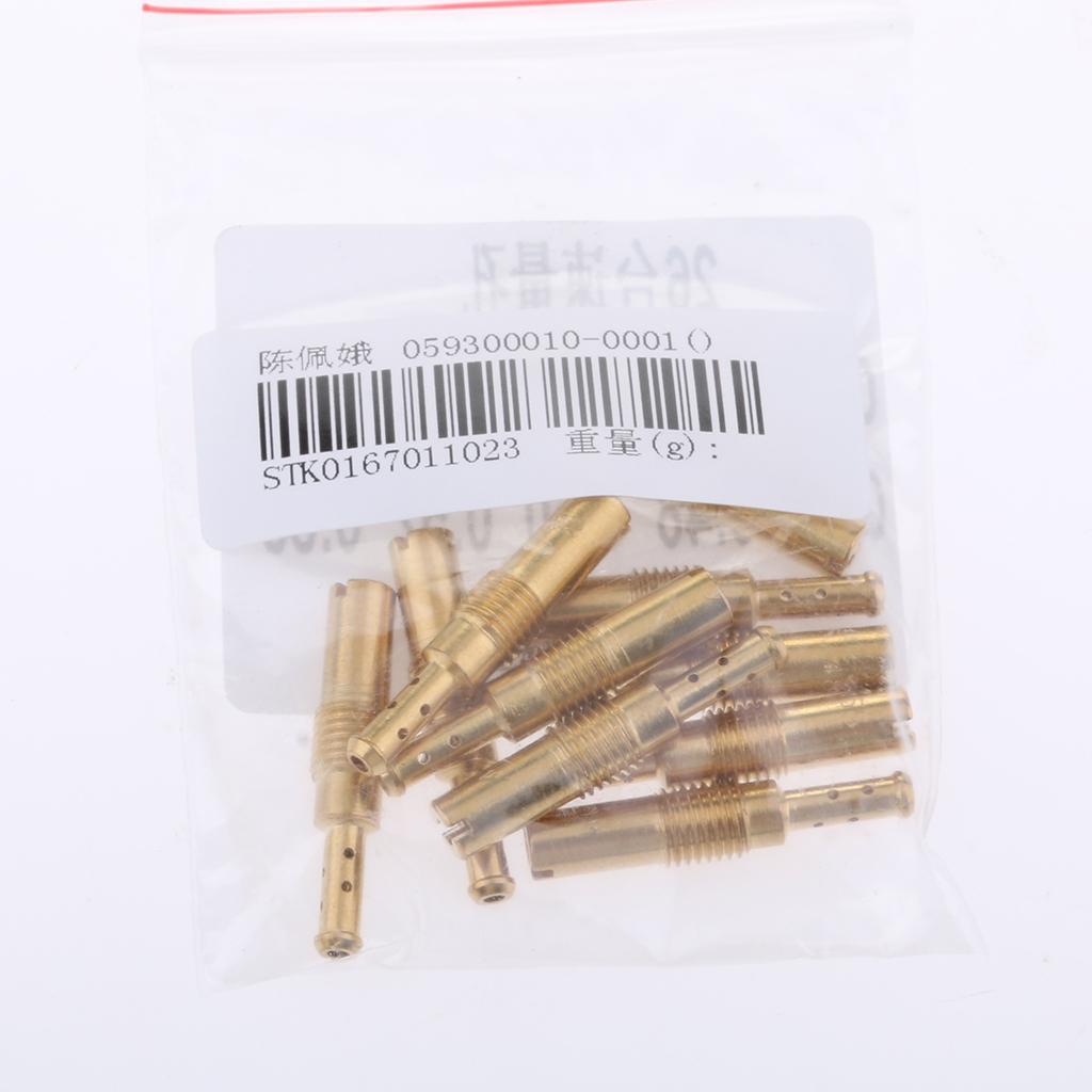 10x Slow/Pilot Jet Kit For PWK OKO CVK 32 35 38 40 42 45 48 50 52 55