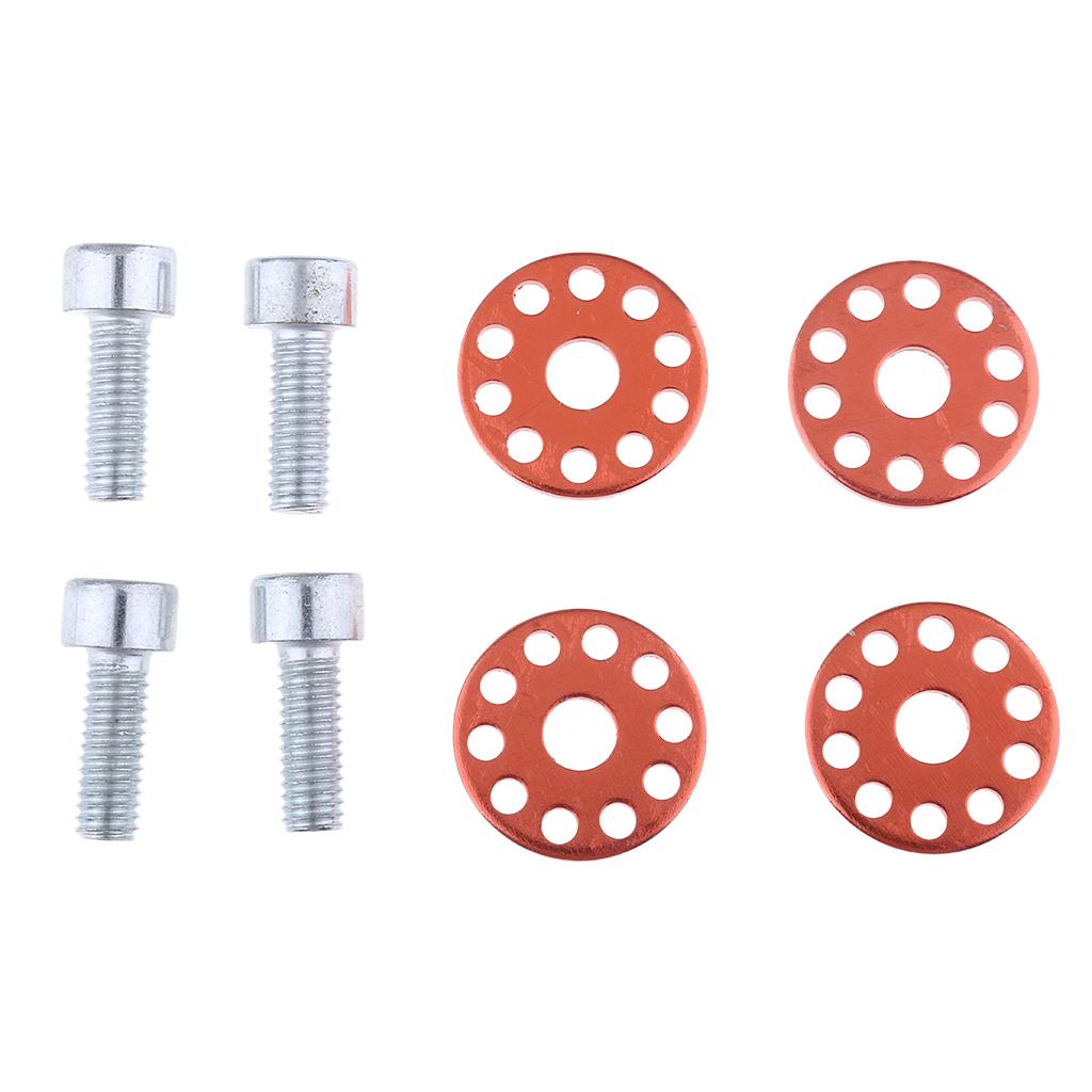 Universal Motorcycle Screws License Plate Frame Bolts Fasteners 6mm Orange