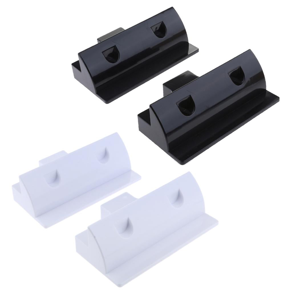 Solar Panel Short Side Mounting Brackets /Mounts for Motorhome Boat Black