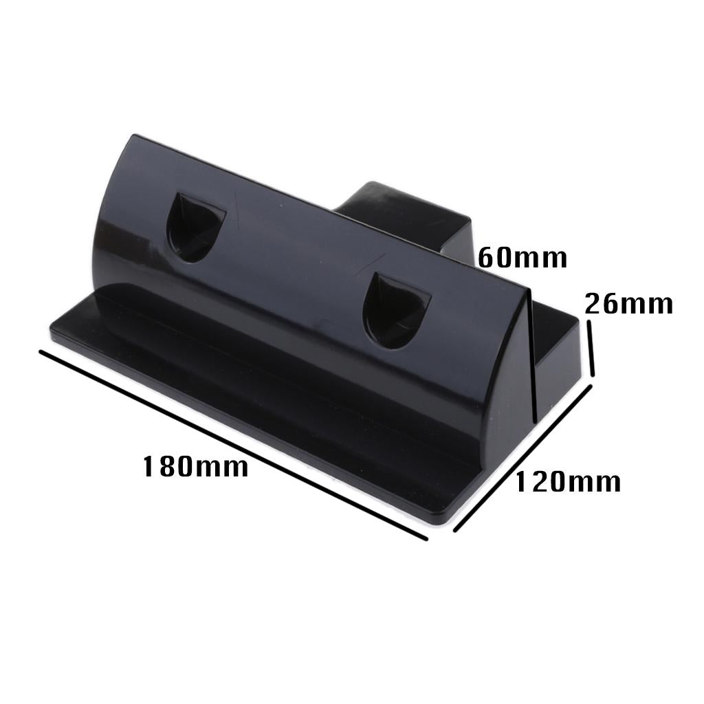 Solar Panel Short Side Mounting Brackets /Mounts for Motorhome Boat Black