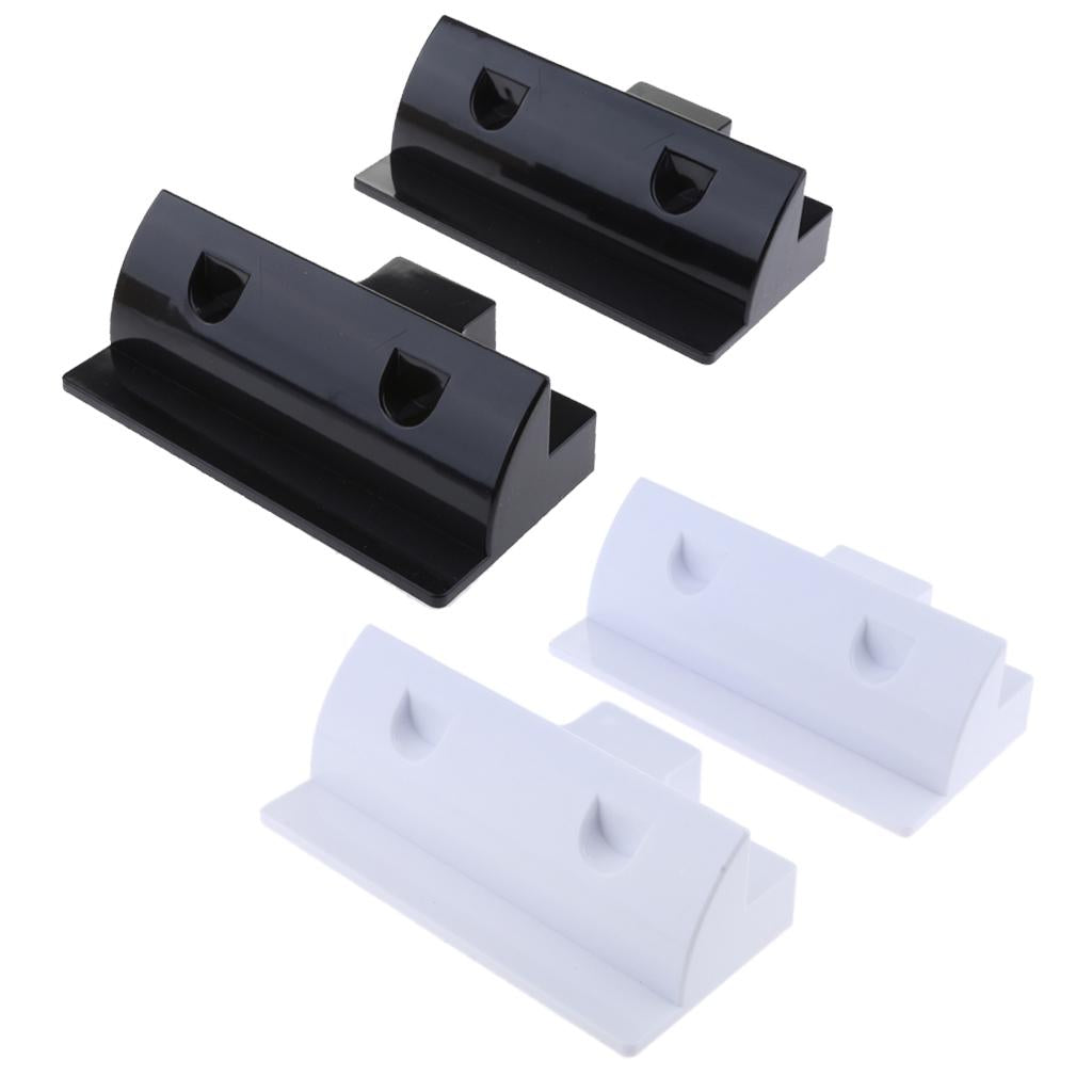 Solar Panel Short Side Mounting Brackets /Mounts for Motorhome Boat Black